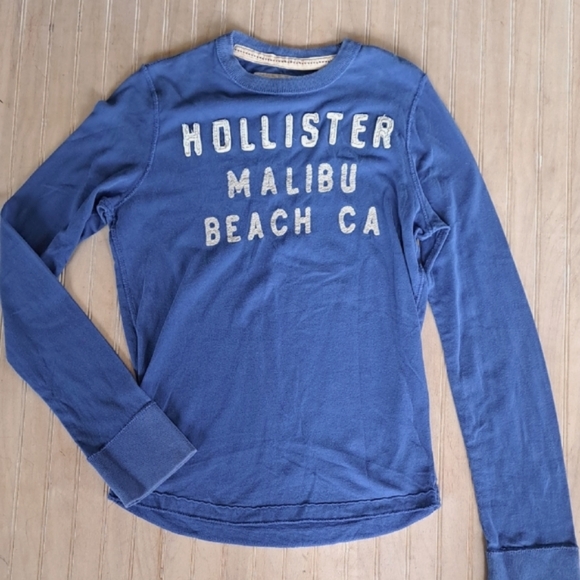 Hollister Other - Y2K Hollister Malibu Beach 100% Cotton Long Sleeve Tee Unisex Soft Distressed
